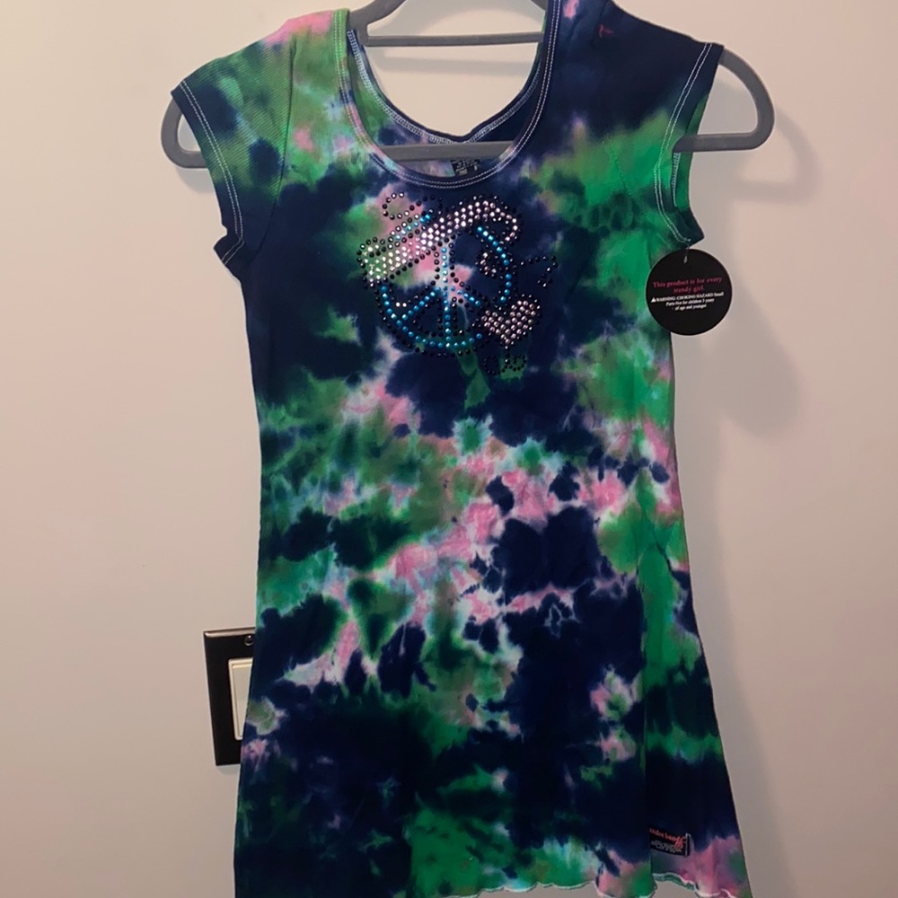 Undee Bandz Girls Tie Dye Dress. Size 12. New.